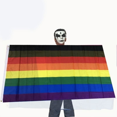 ঝুলন্ত পার্টি LGBT পতাকা পেনান্ট লেসবিয়ান প্রাইড পতাকা কাস্টম আকার